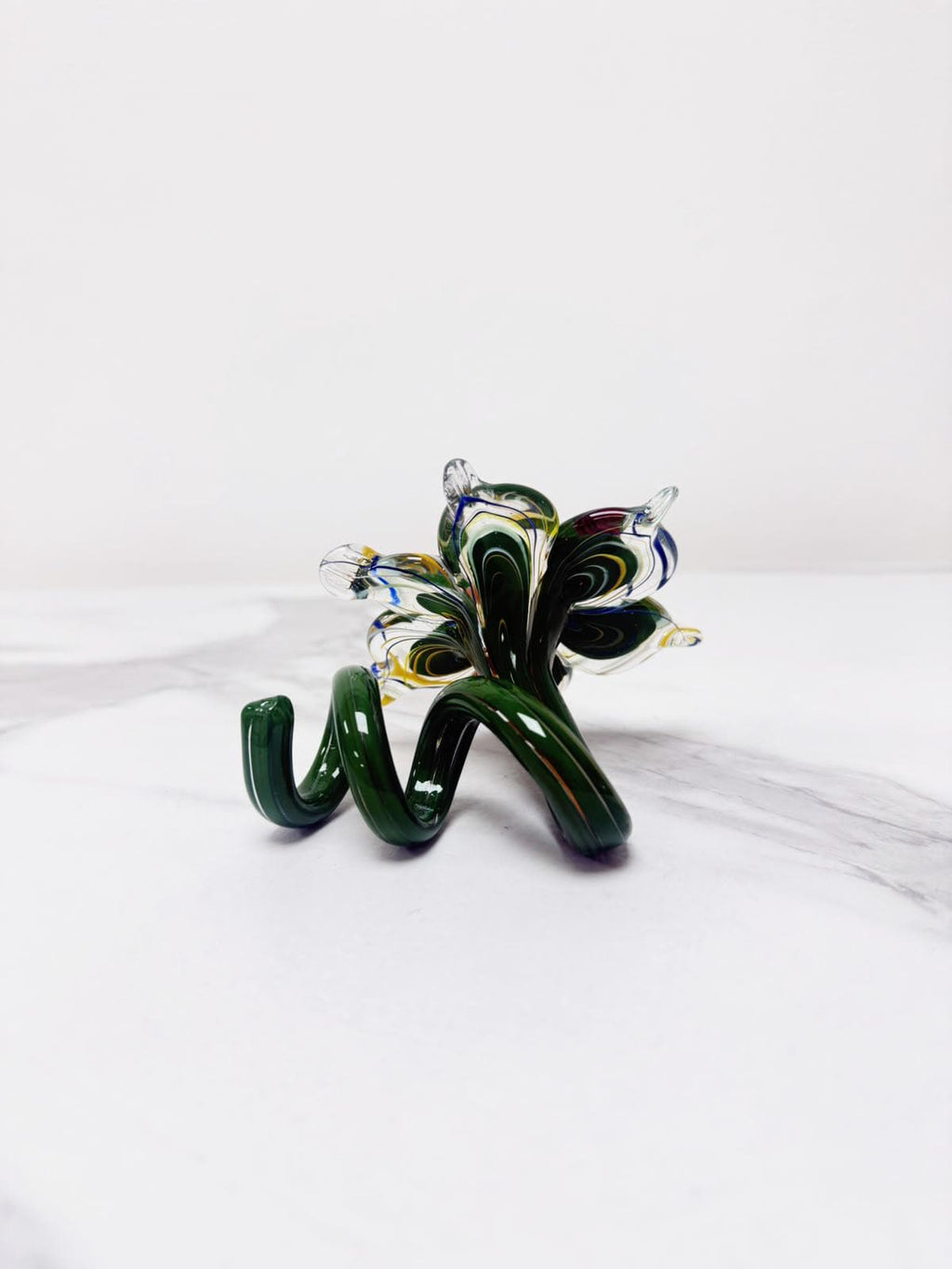 Murano Glass Flower Candle Holder | Certified Murano Glass | Made in Italy | Handmade | Collection 6 petali Mignon