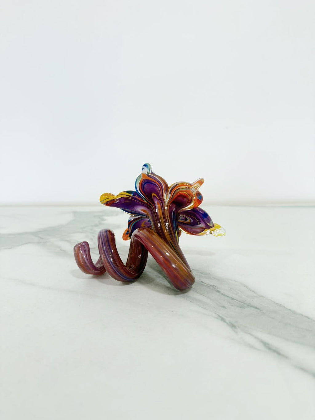 Murano Glass Flower Candle Holder | Certified Murano Glass | Made in Italy | Handmade | Collection 6 petali Mignon