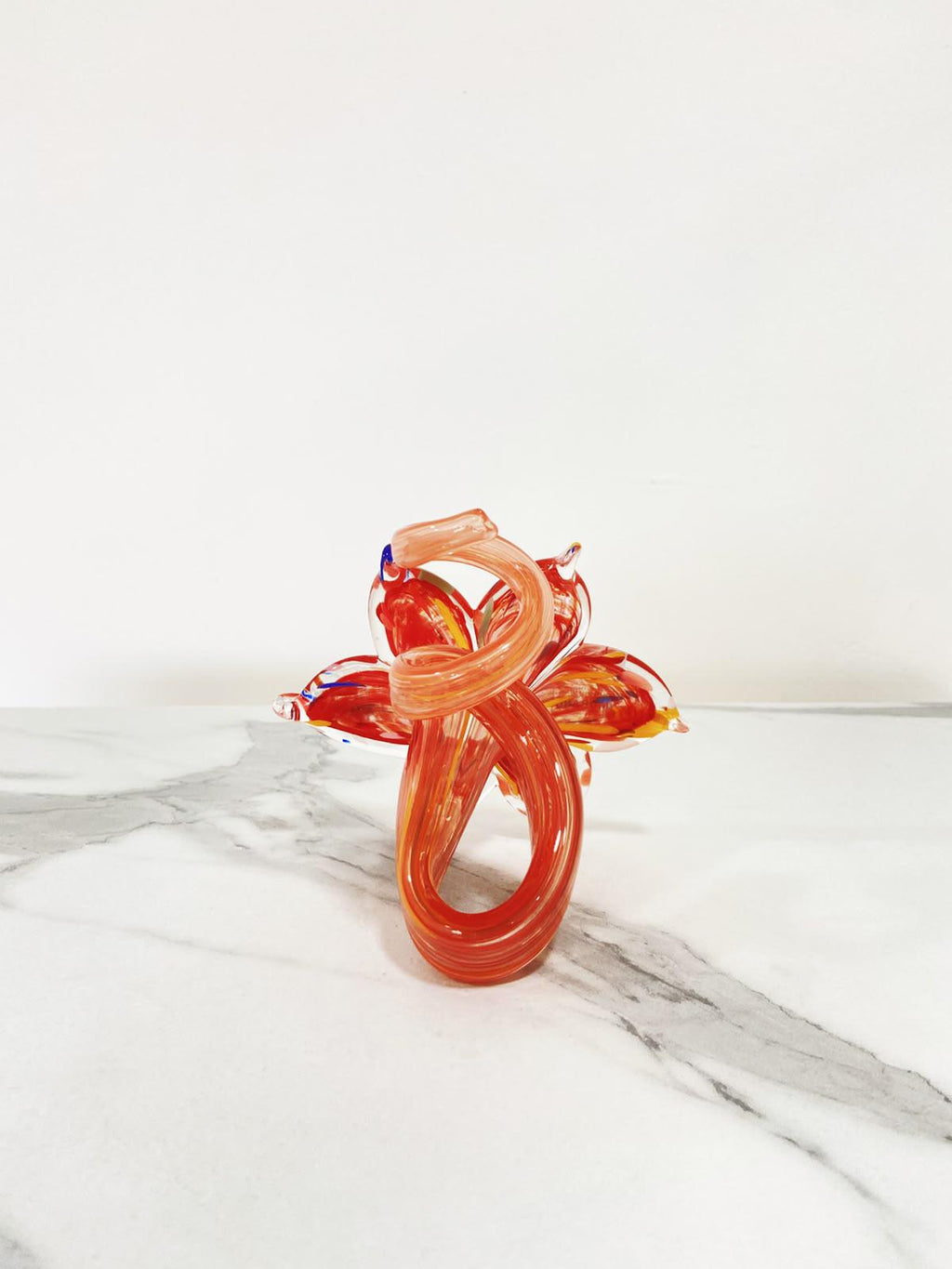 Murano Glass Flower Candle Holder | Certified Murano Glass | Made in Italy | Handmade | Collection 6 petali