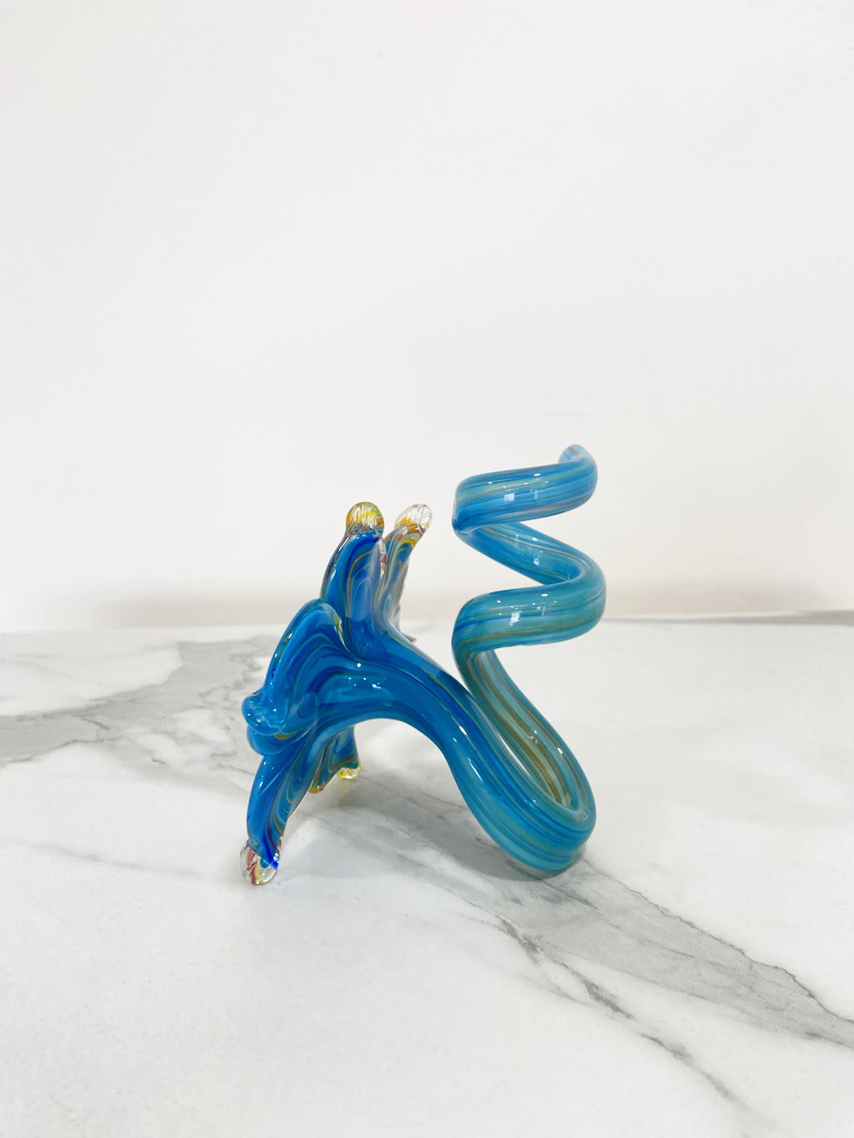 Murano Glass Flower Candle Holder | Certified Murano Glass | Made in Italy | Handmade | Collection 6 petali