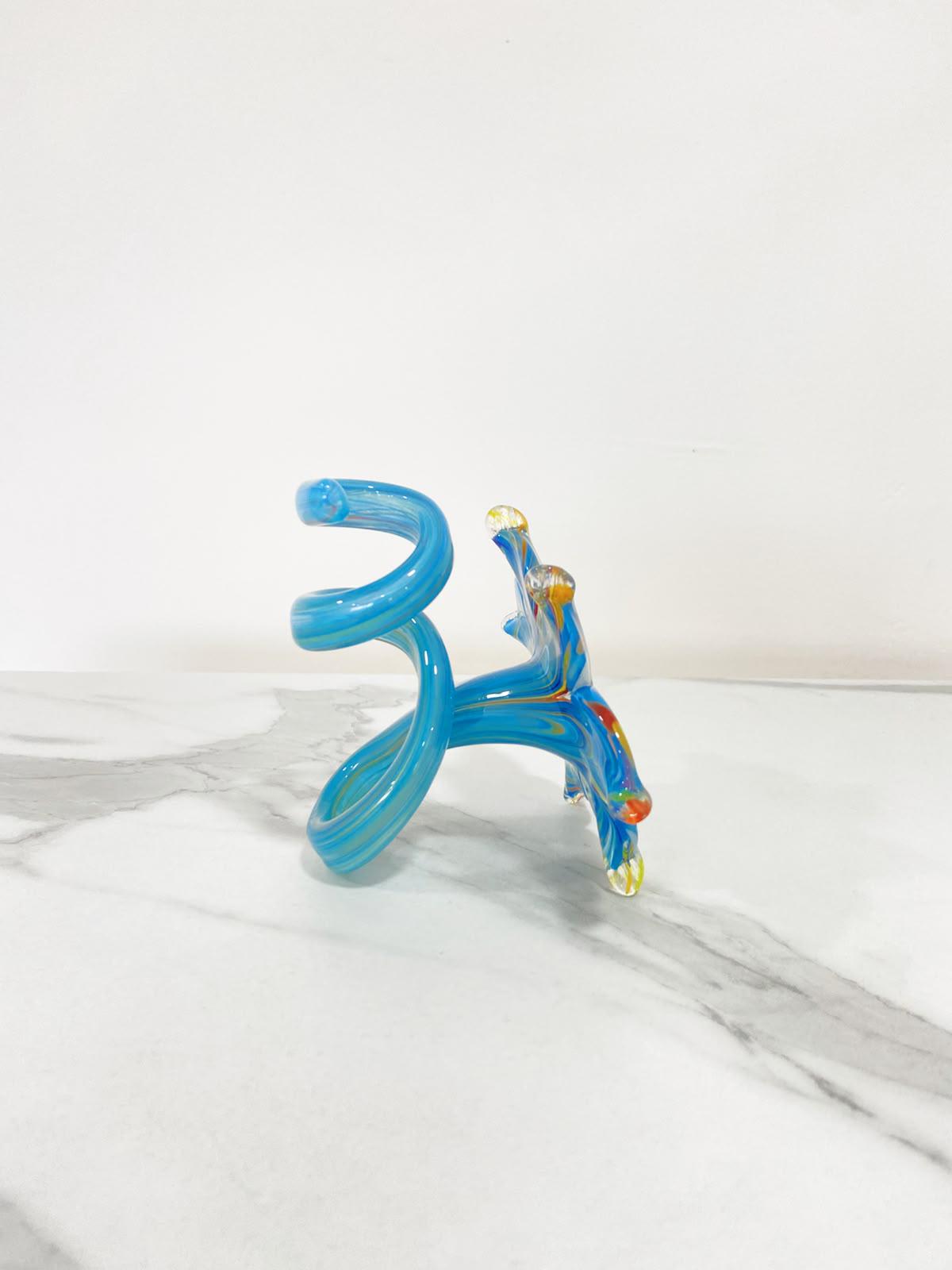 Murano Glass Flower Candle Holder | Certified Murano Glass | Made in Italy | Handmade | Collection 6 petali