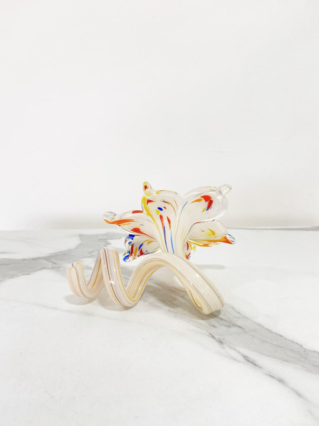 Murano Glass Flower Candle Holder | Certified Murano Glass | Made in Italy | Handmade | Collection 6 petali