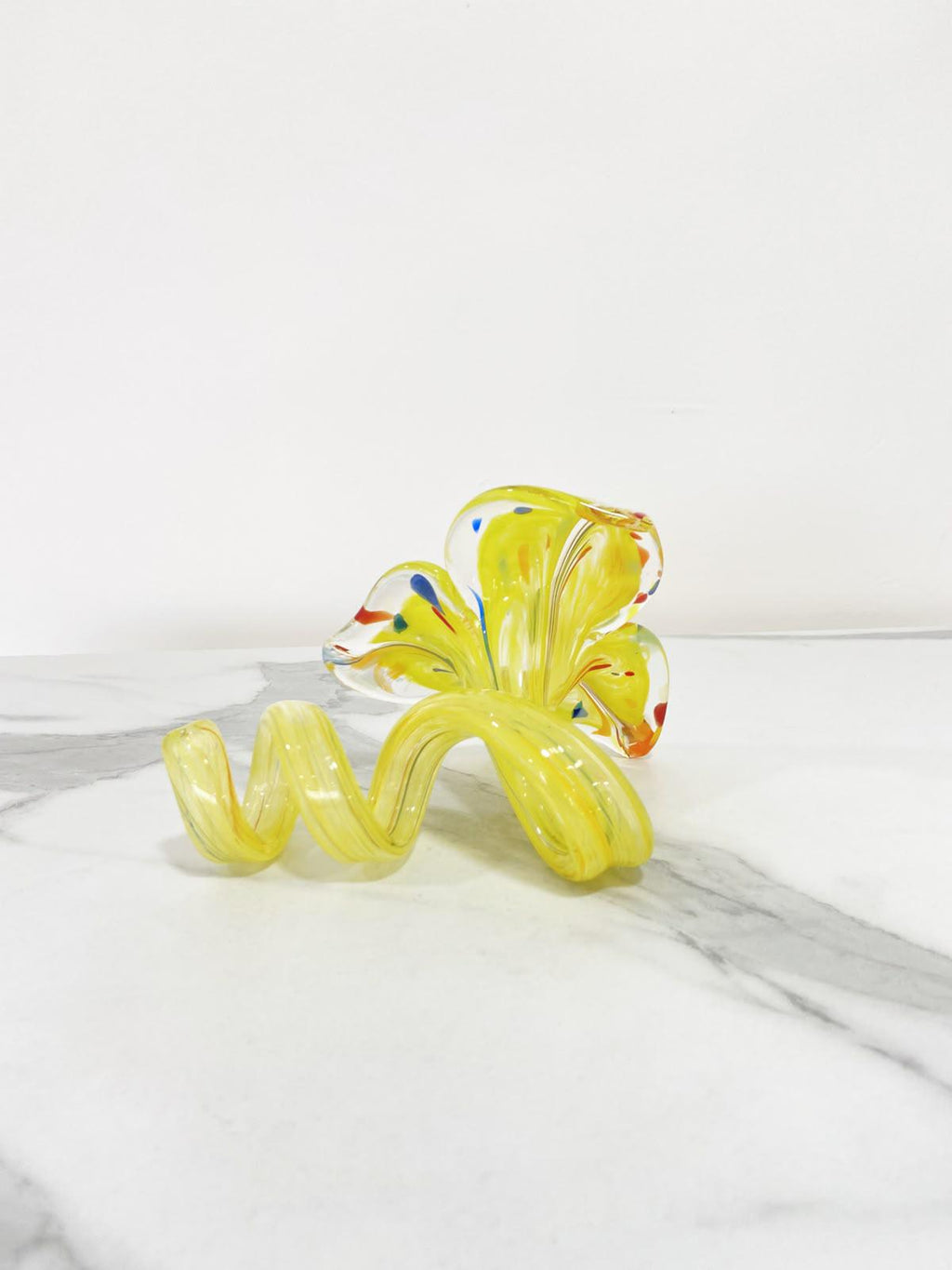 Murano Glass Flower Candle Holder | Certified Murano Glass | Made in Italy | Handmade | Collection 3 petali