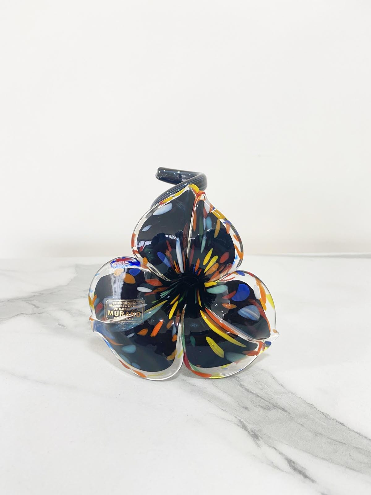 Murano Glass Flower Candle Holder | Certified Murano Glass | Made in Italy | Handmade | Collection 3 petali