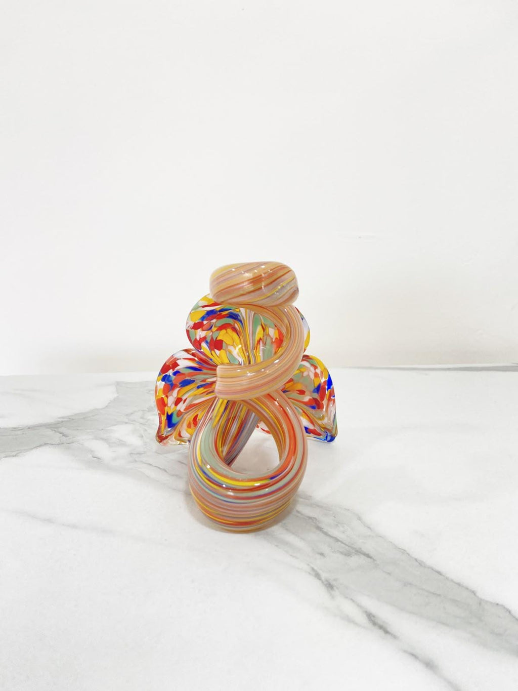 Murano Glass Flower Candle Holder | Certified Murano Glass | Made in Italy | Handmade | Collection 3 petali