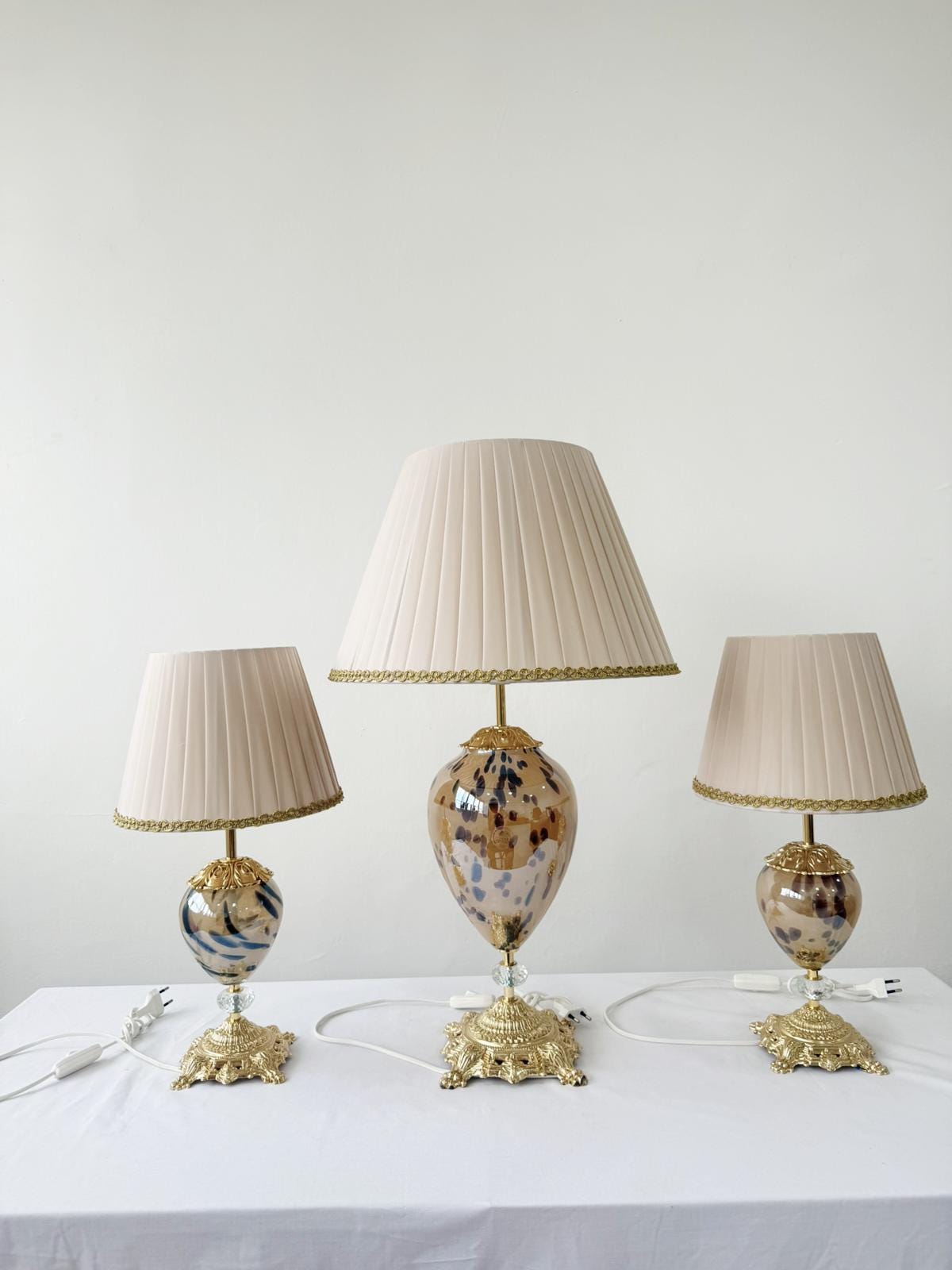 Murano Glass Table Lamp | Certified Murano Glass | Made in Italy | Decorative Lamp | Collection Mary