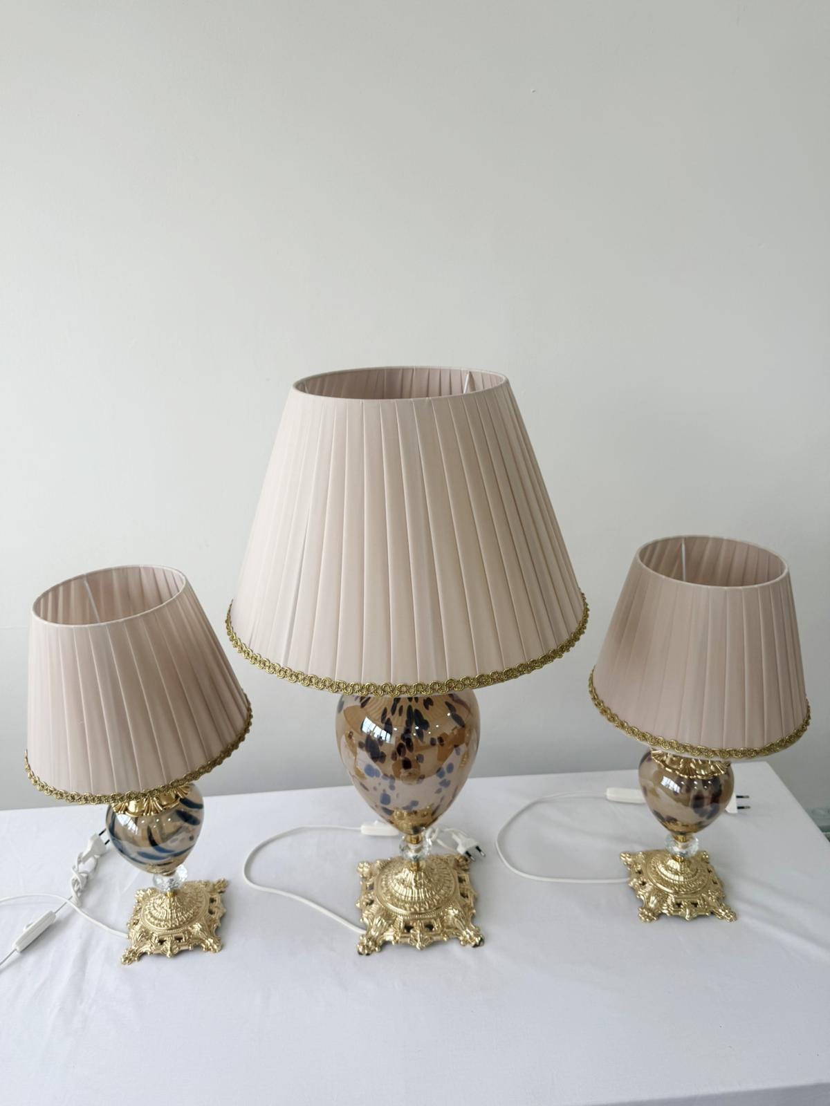 Murano Glass Table Lamp | Certified Murano Glass | Made in Italy | Decorative Lamp | Collection Mary