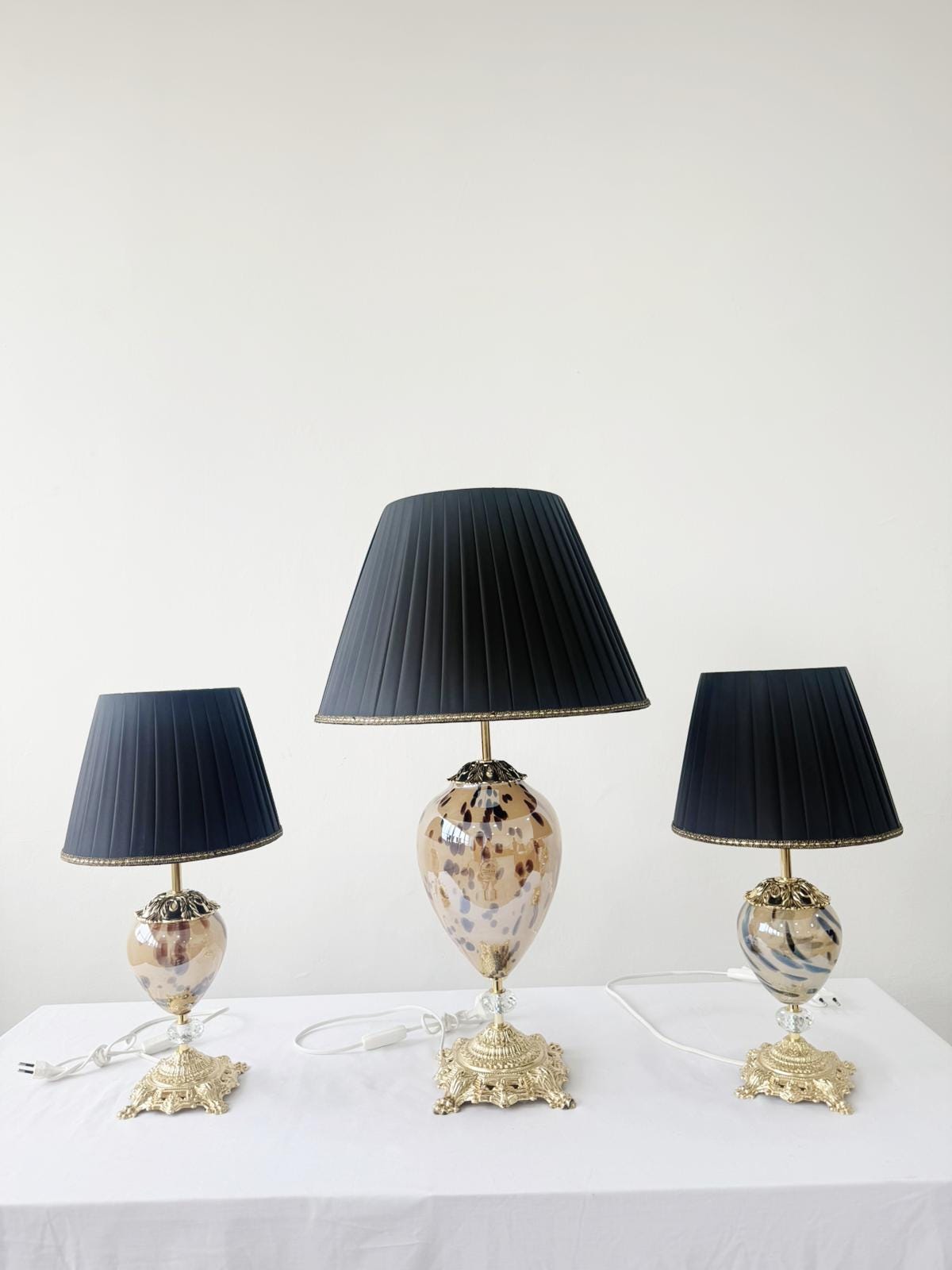 Murano Glass Table Lamp | Certified Murano Glass | Made in Italy | Decorative Lamp | Collection Mary