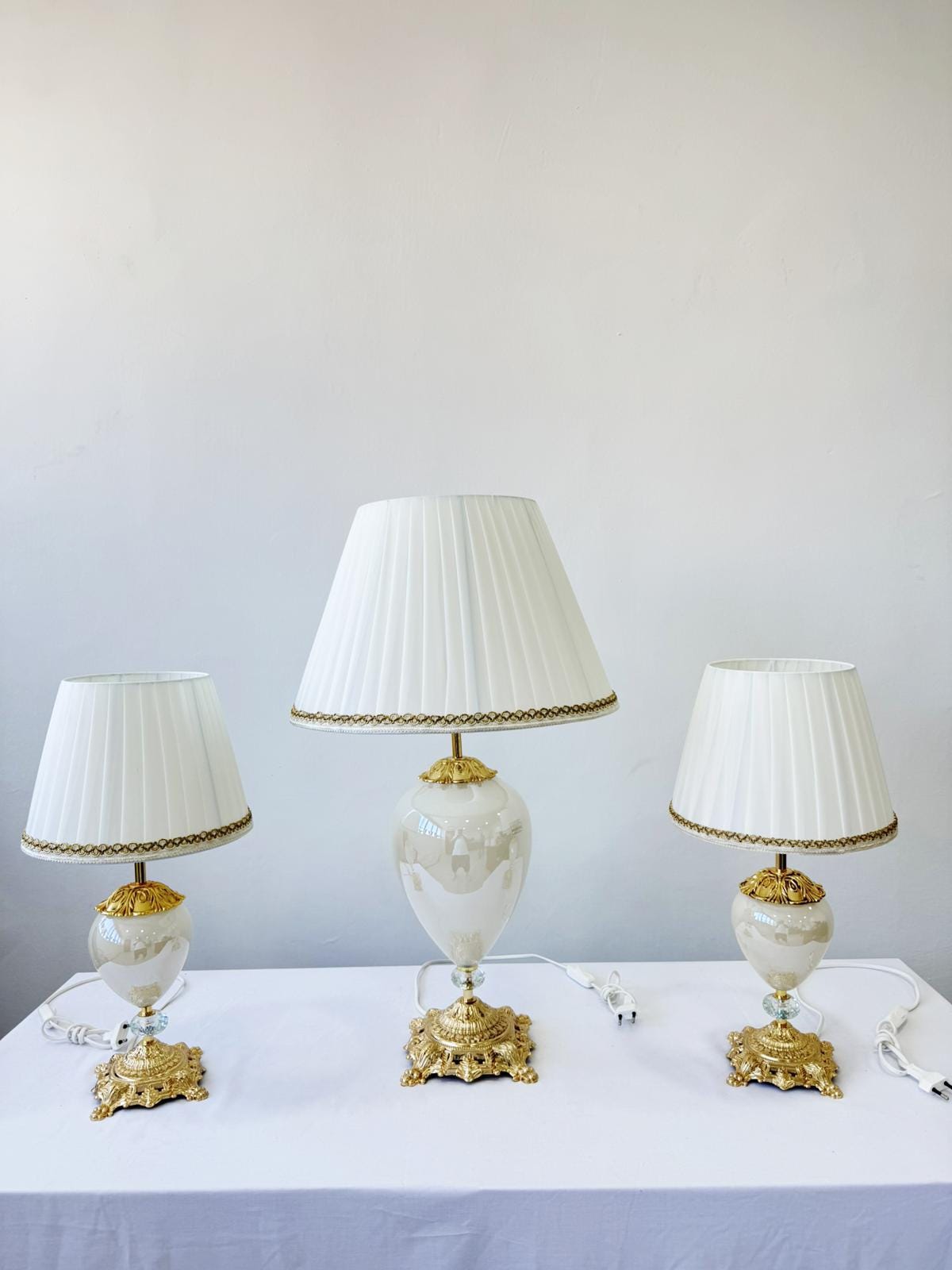 Murano Glass Table Lamp | Certified Murano Glass | Made in Italy | Decorative Lamp | Collection Mary