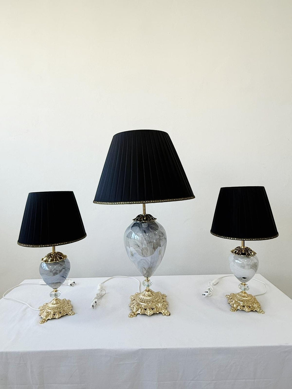 Murano Glass Table Lamp | Certified Murano Glass | Made in Italy | Decorative Lamp | Collection Mary