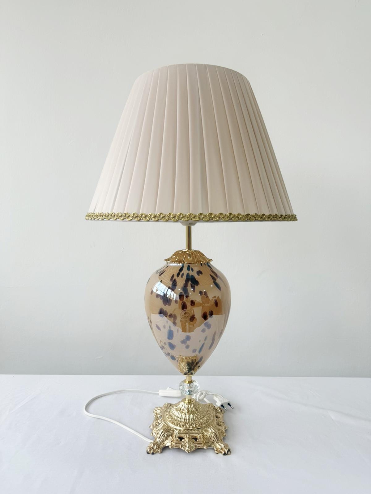 Murano Glass Table Lamp | Certified Murano Glass | Made in Italy | Decorative Lamp | Collection Mary