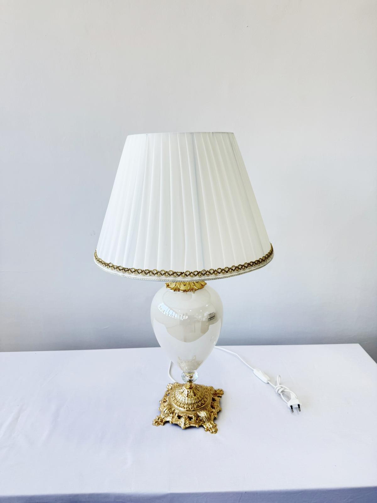 Murano Glass Table Lamp | Certified Murano Glass | Made in Italy | Decorative Lamp | Collection Mary
