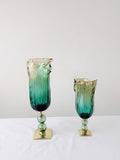 Murano Glass Vase | Certified Murano Glass | Made in Italy | Decorative Vase | Collection Pasta di Vetro Verde con base