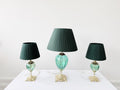 Murano Glass Table Lamp | Certified Murano Glass | Made in Italy | Decorative Lamp | Collection Pasta di Vetro Verde Goccia