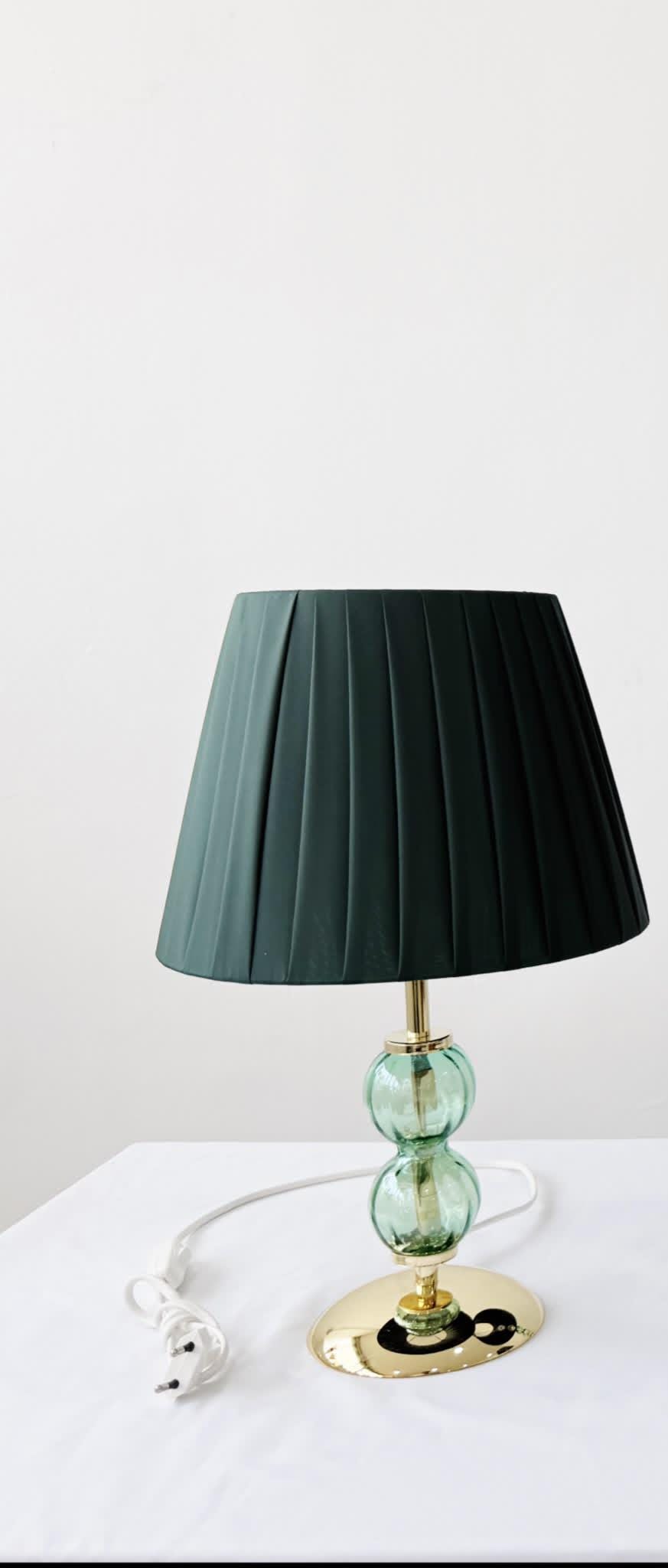 Murano Glass Table Lamp | Certified Murano Glass | Made in Italy | Decorative Lamp | Collection Pasta di Vetro Verde