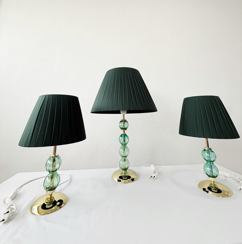 Murano Glass Table Lamp | Certified Murano Glass | Made in Italy | Decorative Lamp | Collection Pasta di Vetro Verde