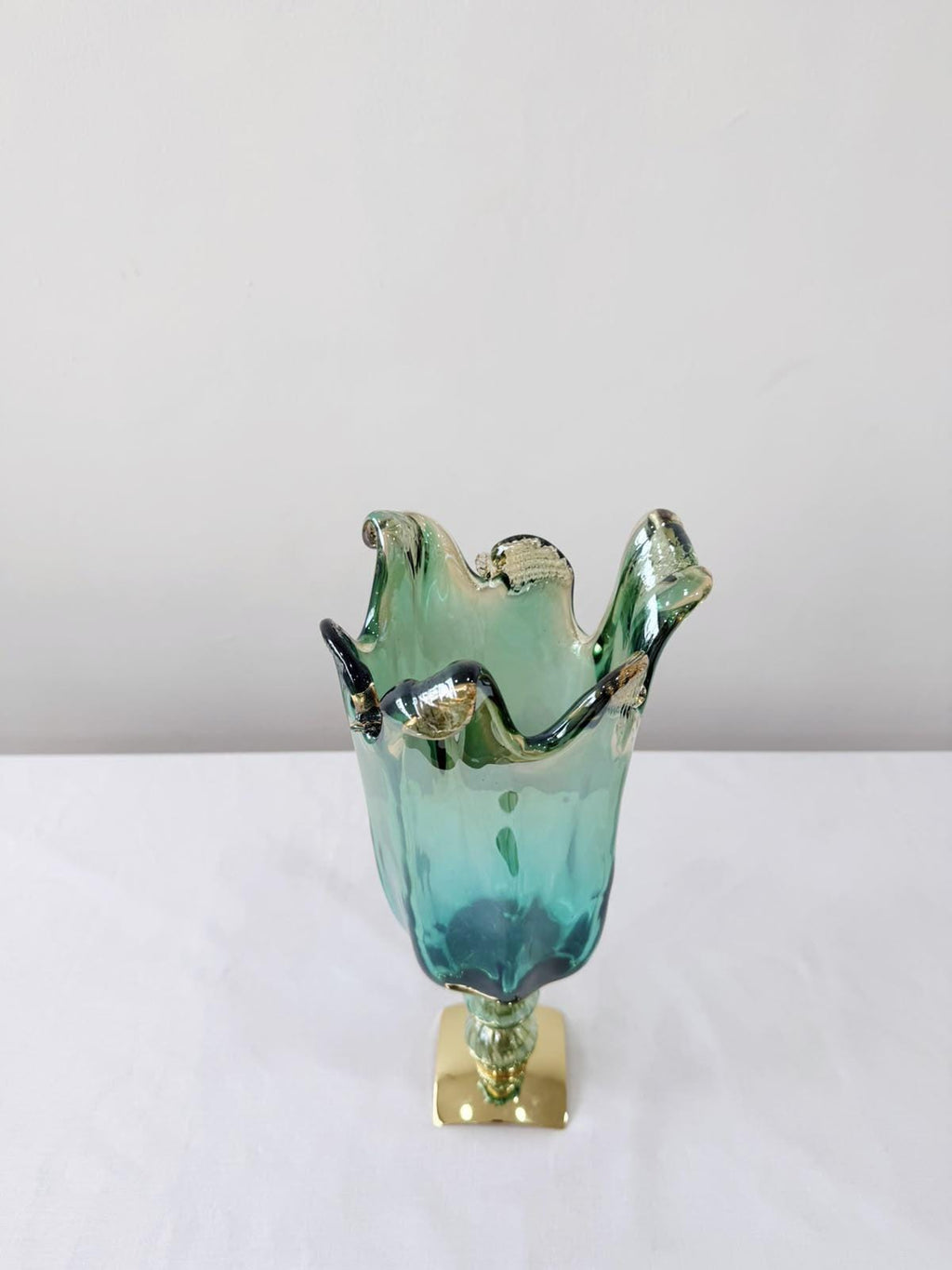 Murano Glass Vase | Certified Murano Glass | Made in Italy | Decorative Vase | Collection Pasta di Vetro Verde