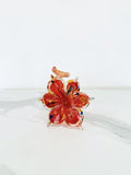 Murano Glass Flower Candle Holder | Certified Murano Glass | Made in Italy | Handmade | Collection 6 petali Mignon