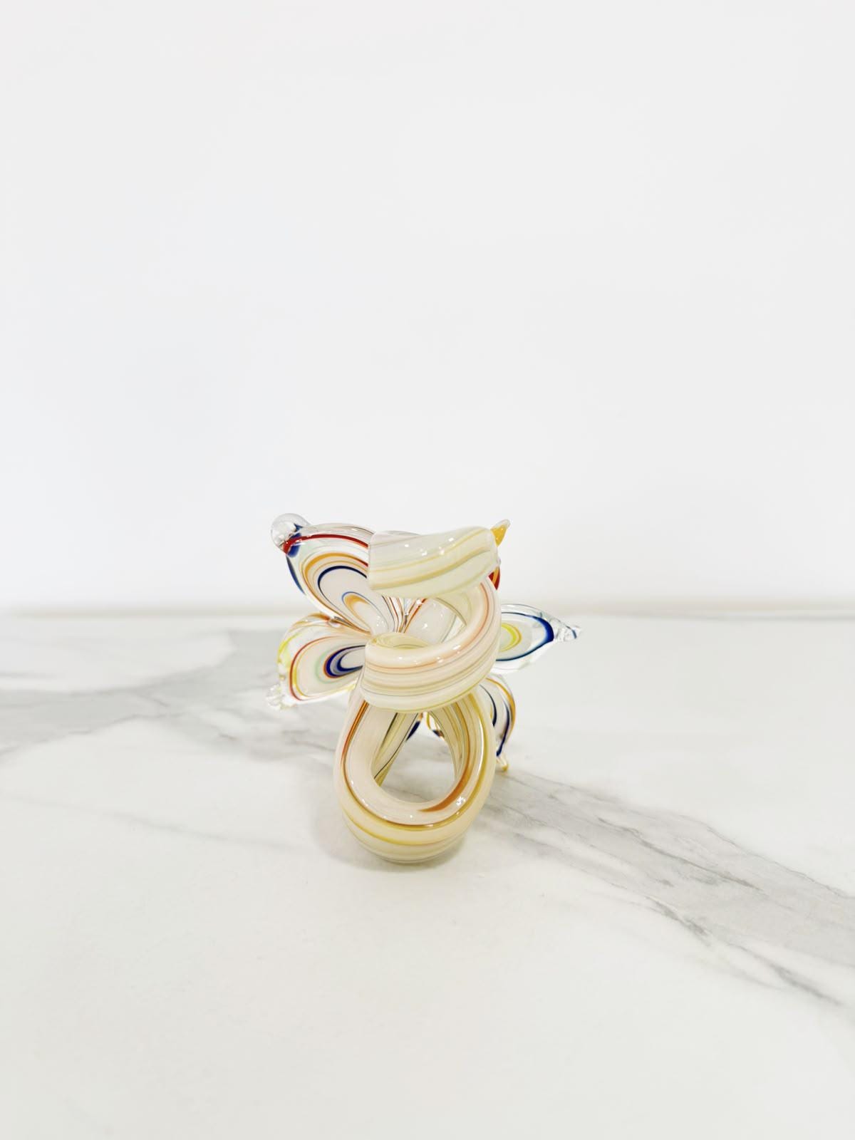 Murano Glass Flower Candle Holder | Certified Murano Glass | Made in Italy | Handmade | Collection 6 petali Mignon