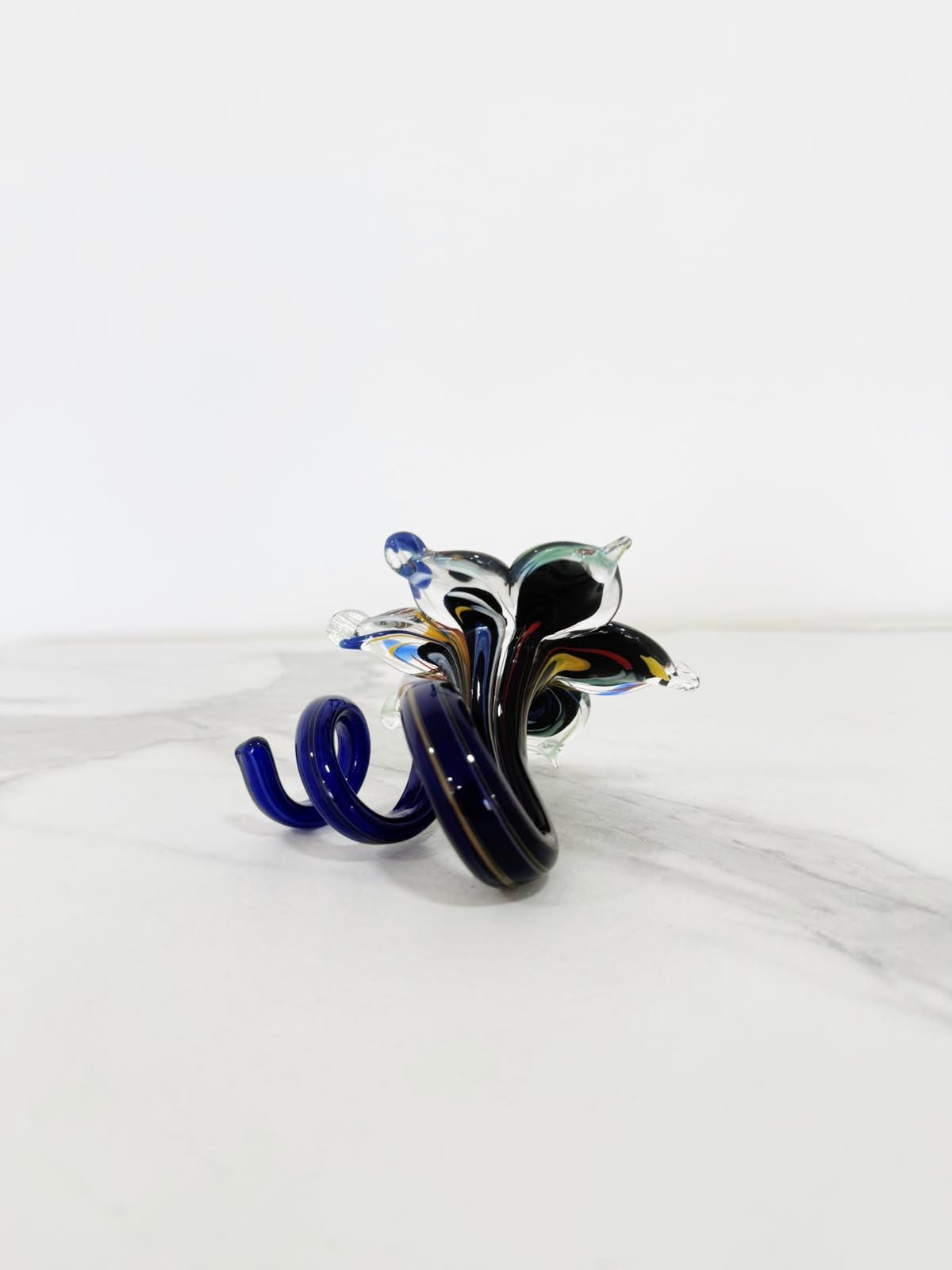 Murano Glass Flower Candle Holder | Certified Murano Glass | Made in Italy | Handmade | Collection 6 petali Mignon