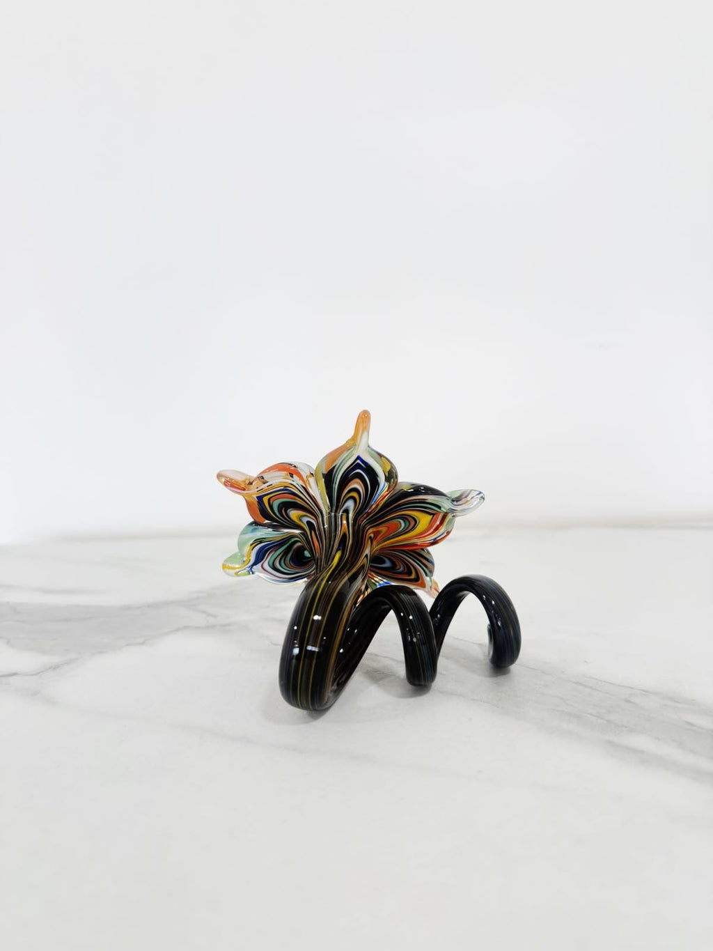 Murano Glass Flower Candle Holder | Certified Murano Glass | Made in Italy | Handmade | Collection 6 petali Mignon