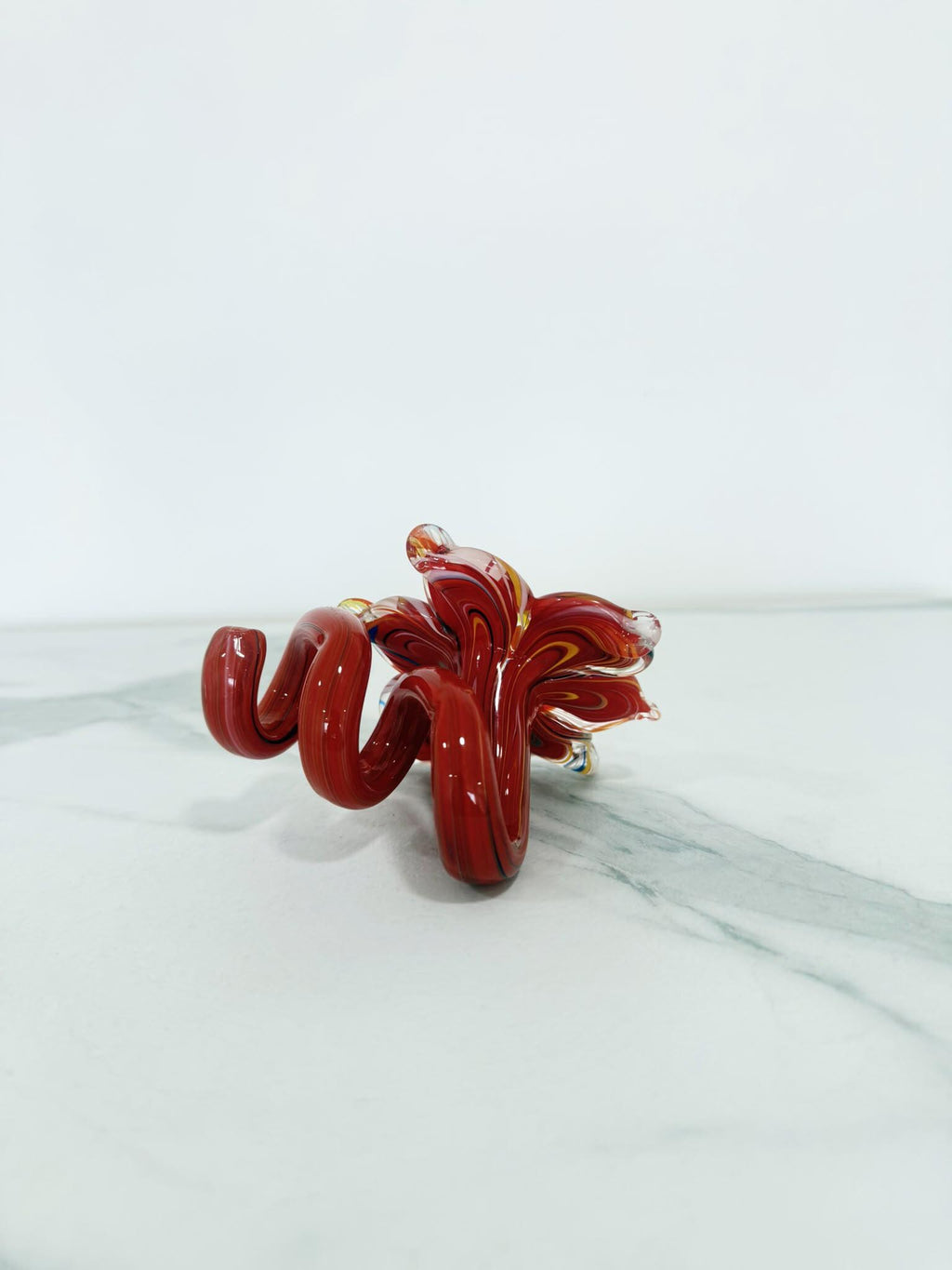 Murano Glass Flower Candle Holder | Certified Murano Glass | Made in Italy | Handmade | Collection 6 petali Mignon