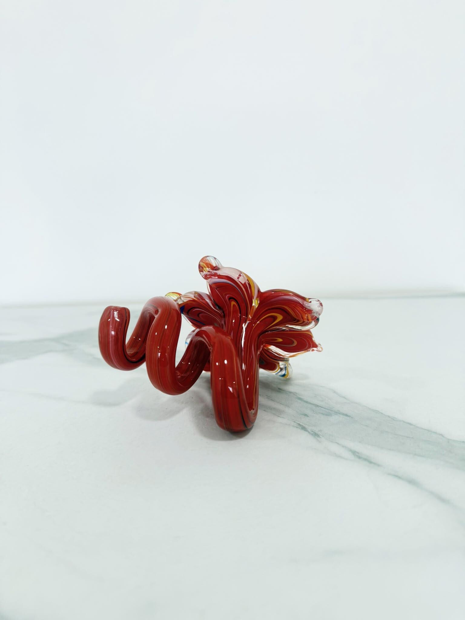Murano Glass Flower Candle Holder | Certified Murano Glass | Made in Italy | Handmade | Collection 6 petali Mignon