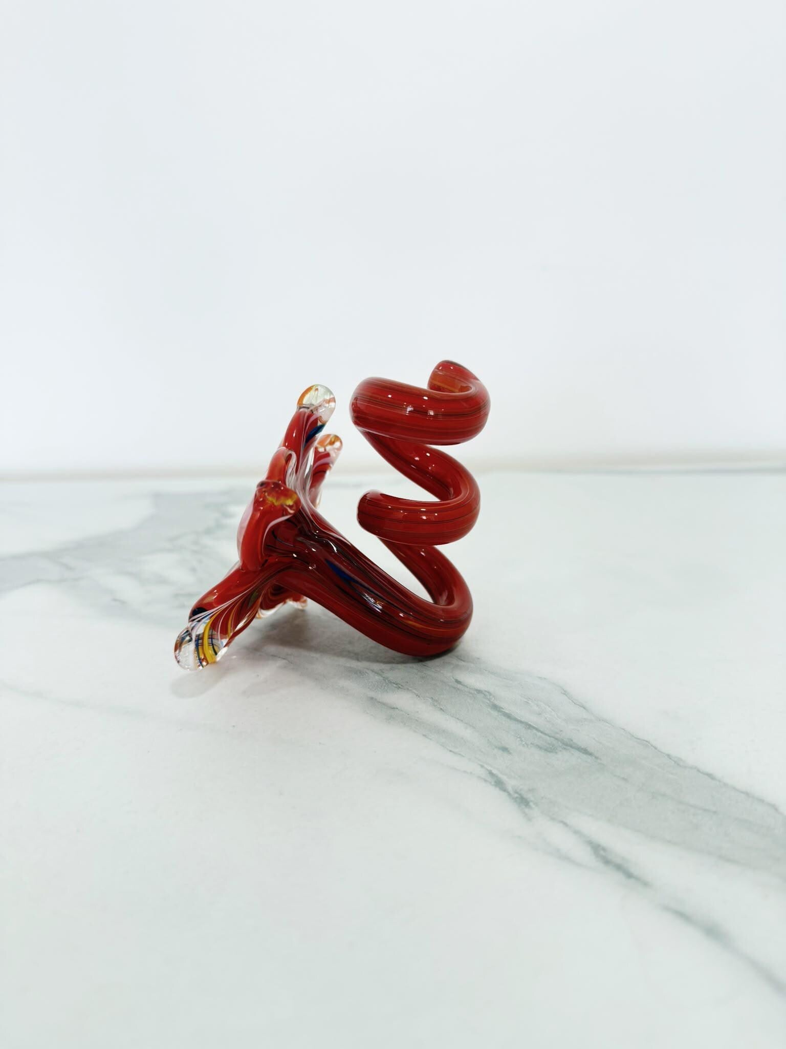Murano Glass Flower Candle Holder | Certified Murano Glass | Made in Italy | Handmade | Collection 6 petali Mignon