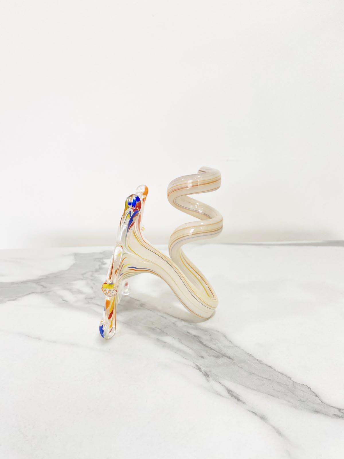 Murano Glass Flower Candle Holder | Certified Murano Glass | Made in Italy | Handmade | Collection 6 petali