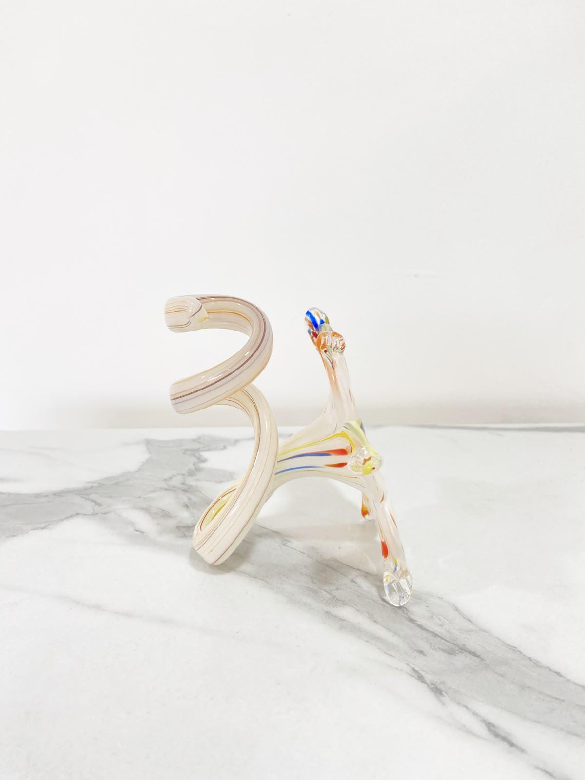 Murano Glass Flower Candle Holder | Certified Murano Glass | Made in Italy | Handmade | Collection 6 petali
