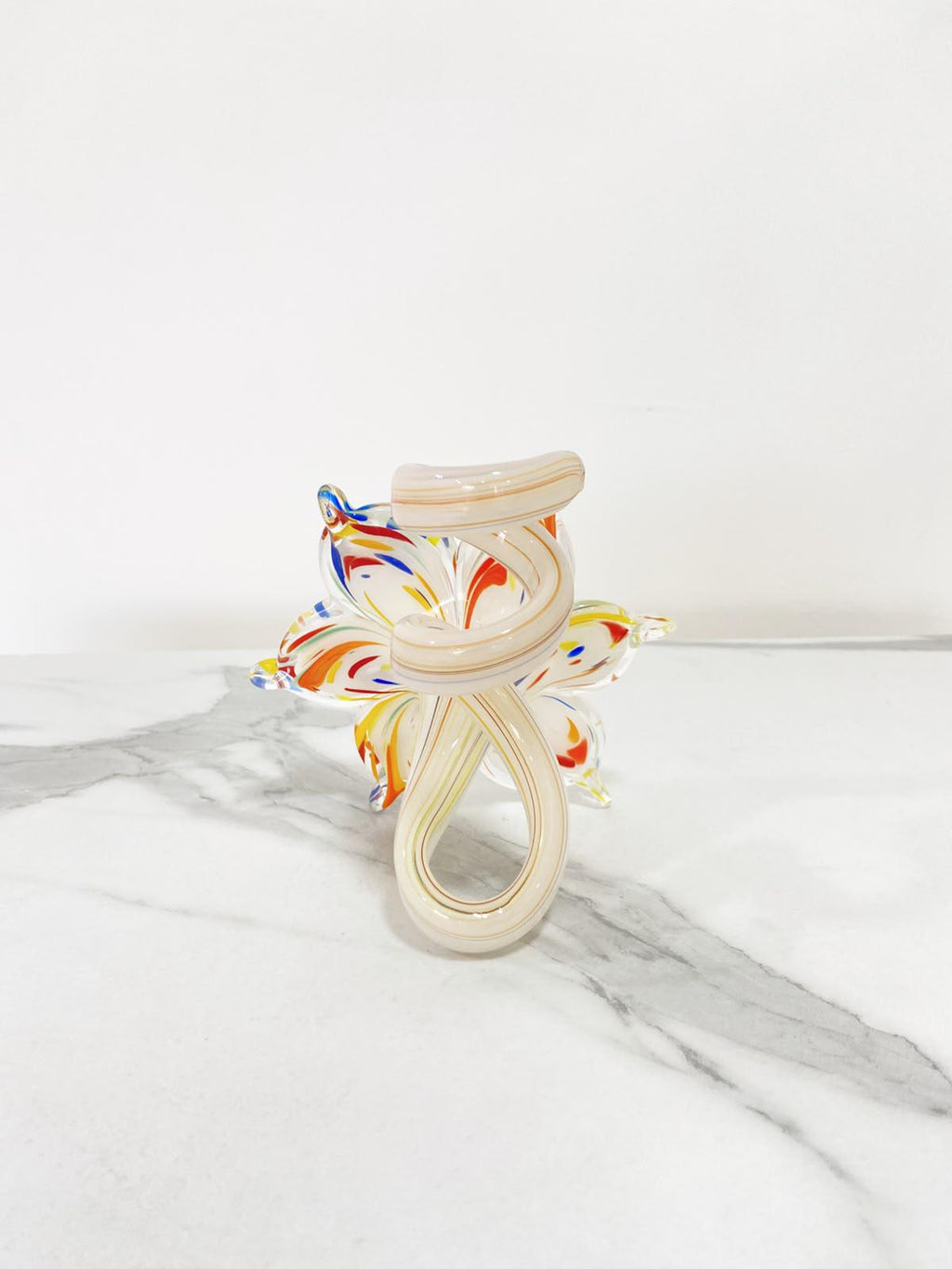 Murano Glass Flower Candle Holder | Certified Murano Glass | Made in Italy | Handmade | Collection 6 petali