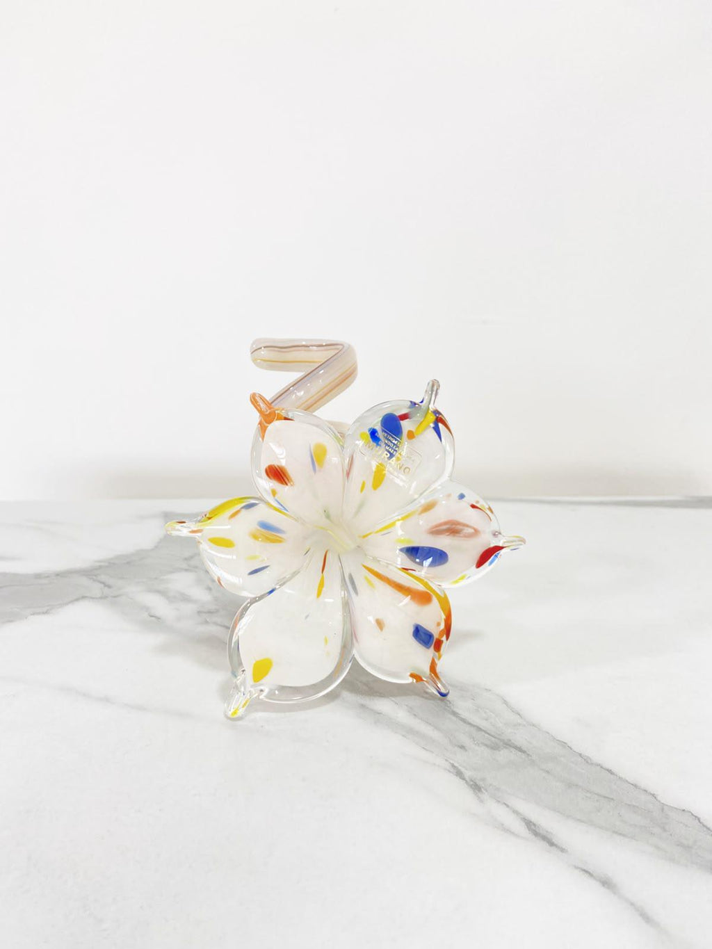 Murano Glass Flower Candle Holder | Certified Murano Glass | Made in Italy | Handmade | Collection 6 petali
