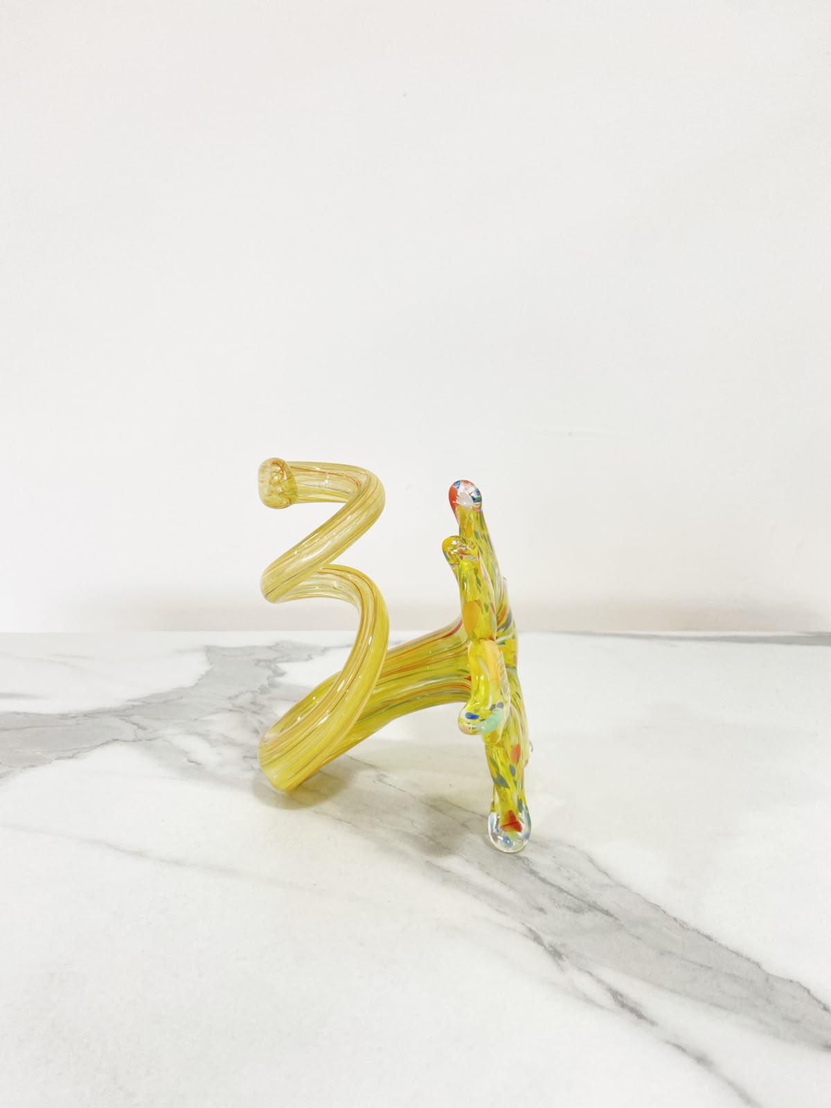 Murano Glass Flower Candle Holder | Certified Murano Glass | Made in Italy | Handmade | Collection 6 petali