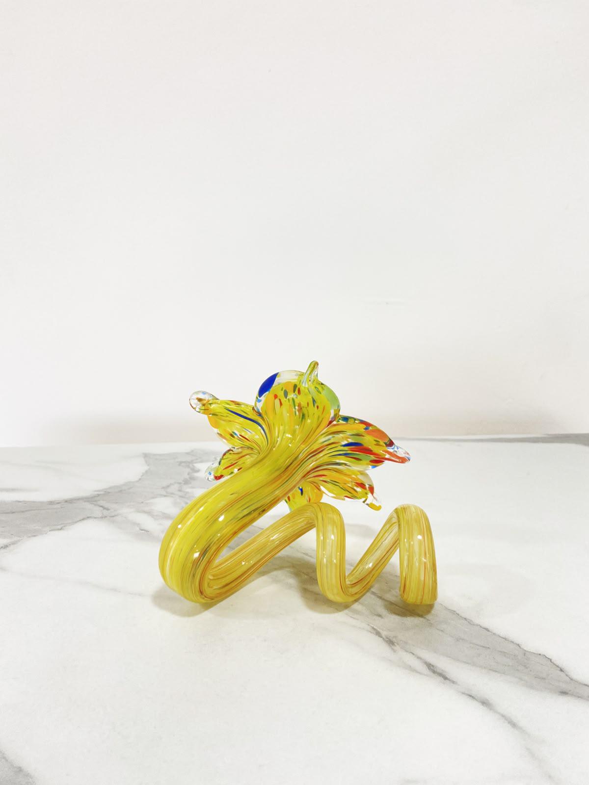 Murano Glass Flower Candle Holder | Certified Murano Glass | Made in Italy | Handmade | Collection 6 petali