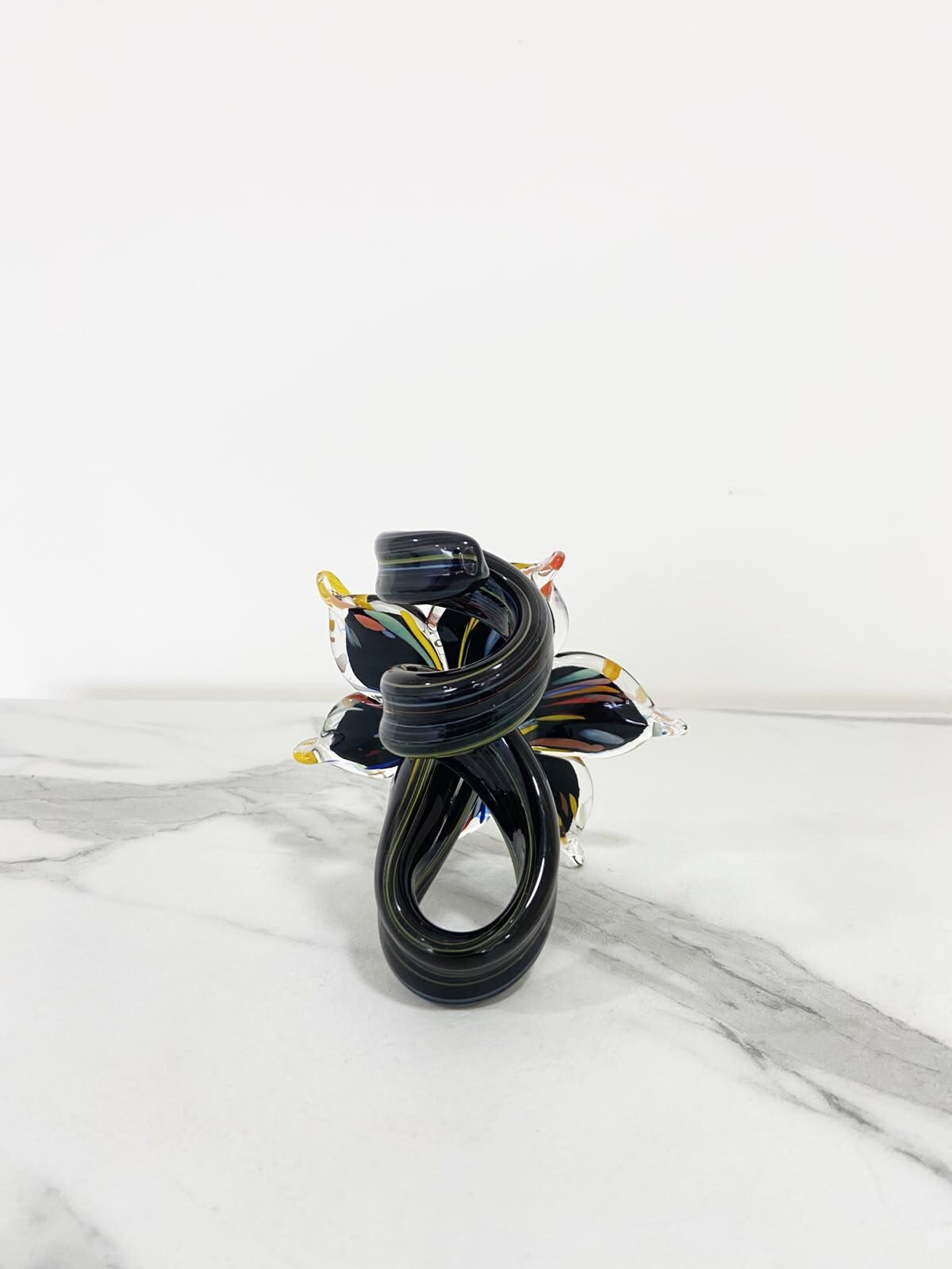 Murano Glass Flower Candle Holder | Certified Murano Glass | Made in Italy | Handmade | Collection 6 petali