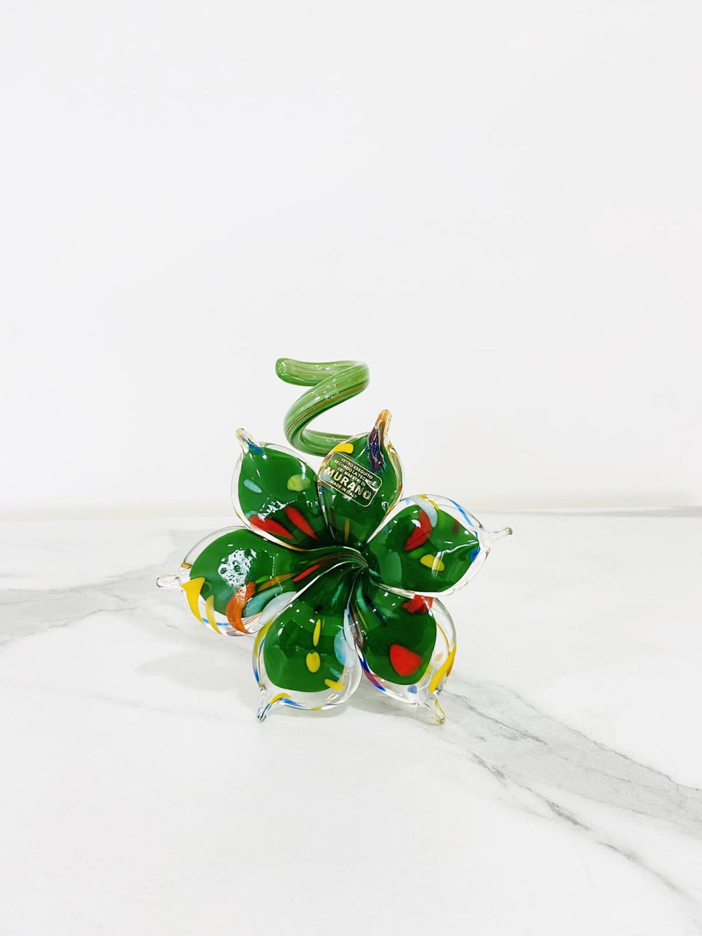 Murano Glass Flower Candle Holder | Certified Murano Glass | Made in Italy | Handmade | Collection 6 petali