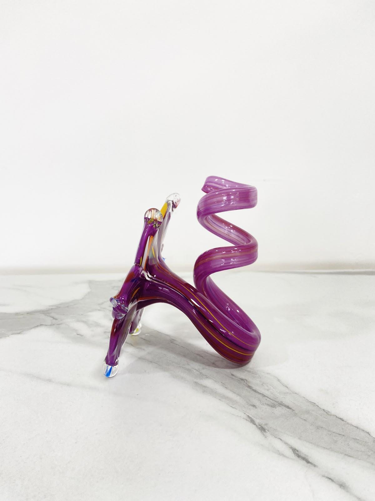 Murano Glass Flower Candle Holder | Certified Murano Glass | Made in Italy | Handmade | Collection 6 petali