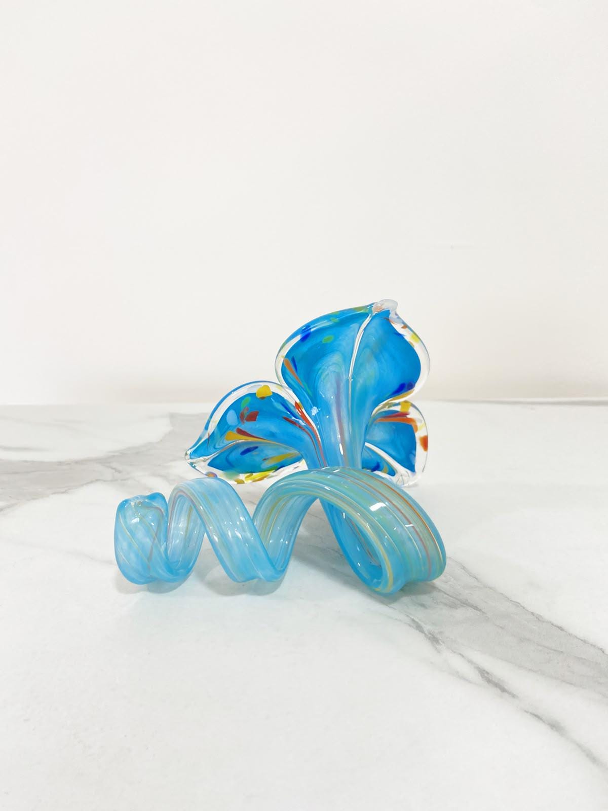 Murano Glass Flower Candle Holder | Certified Murano Glass | Made in Italy | Handmade | Collection 3 petali