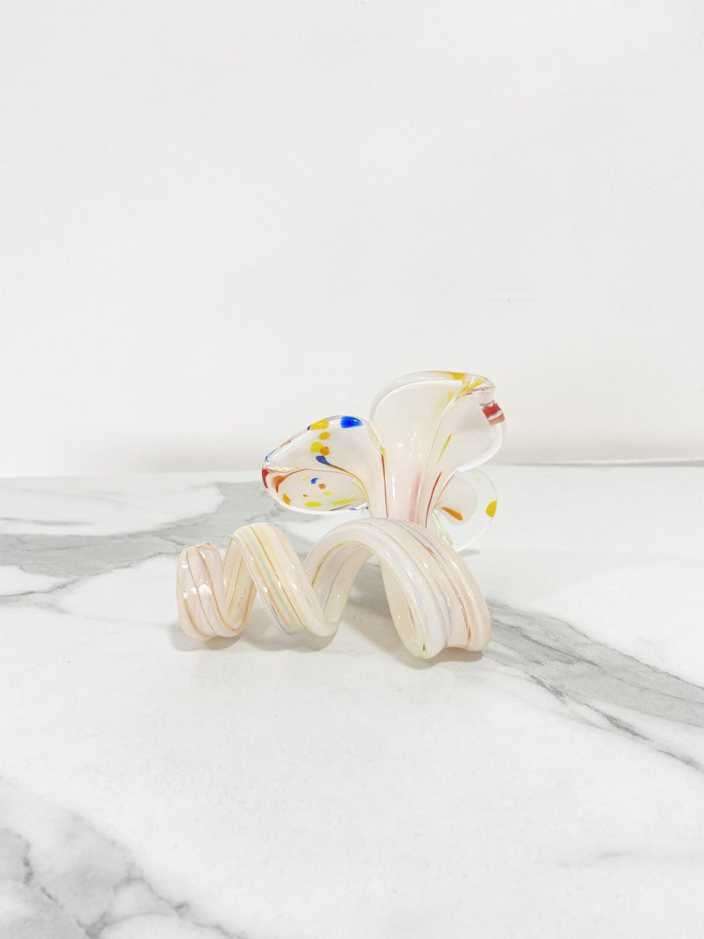 Murano Glass Flower Candle Holder | Certified Murano Glass | Made in Italy | Handmade | Collection 3 petali