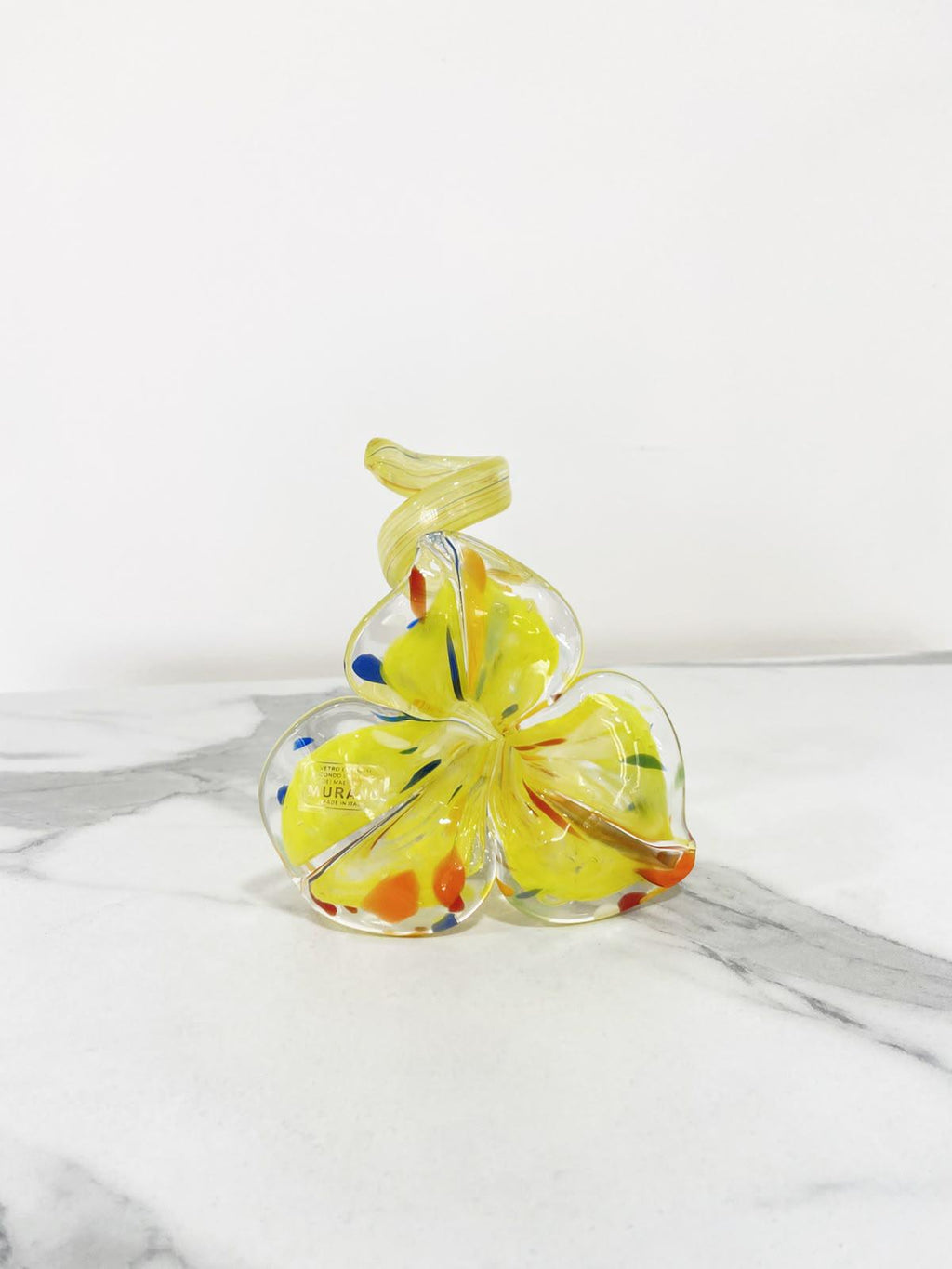 Murano Glass Flower Candle Holder | Certified Murano Glass | Made in Italy | Handmade | Collection 3 petali
