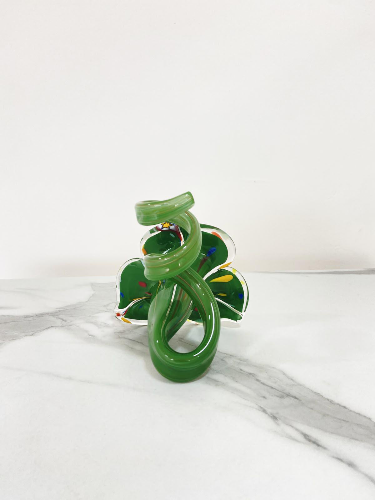 Murano Glass Flower Candle Holder | Certified Murano Glass | Made in Italy | Handmade | Collection 3 petali