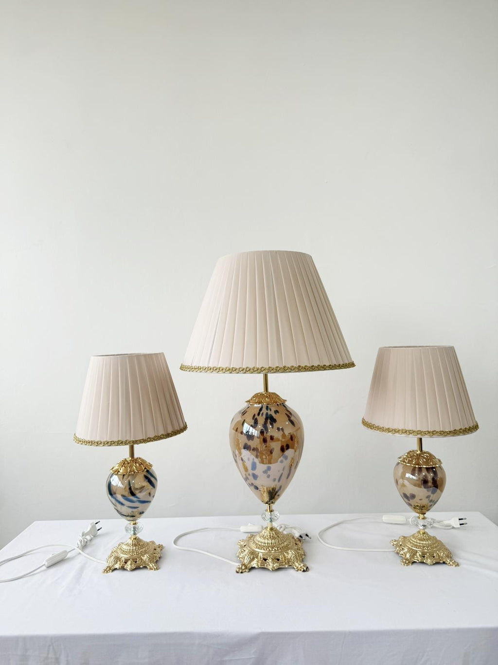 Murano Glass Table Lamp | Certified Murano Glass | Made in Italy | Decorative Lamp | Collection Mary