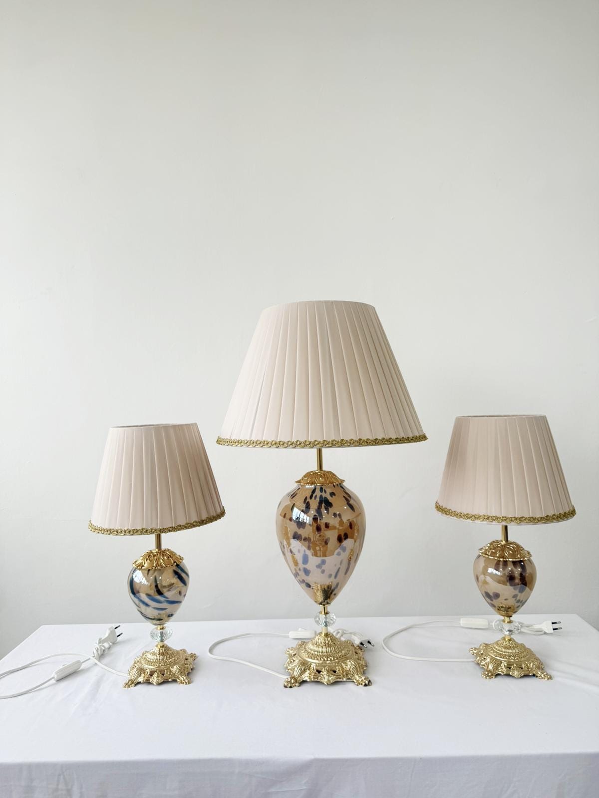 Murano Glass Table Lamp | Certified Murano Glass | Made in Italy | Decorative Lamp | Collection Mary