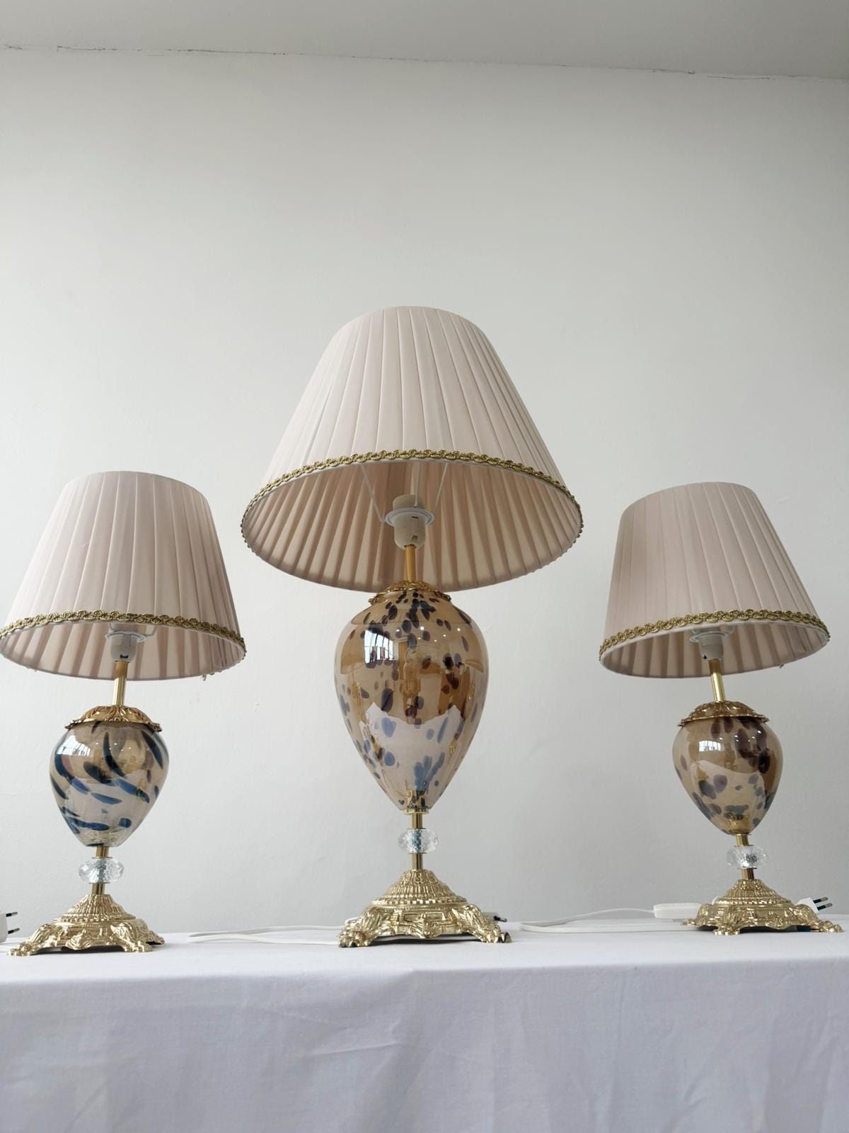 Murano Glass Table Lamp | Certified Murano Glass | Made in Italy | Decorative Lamp | Collection Mary