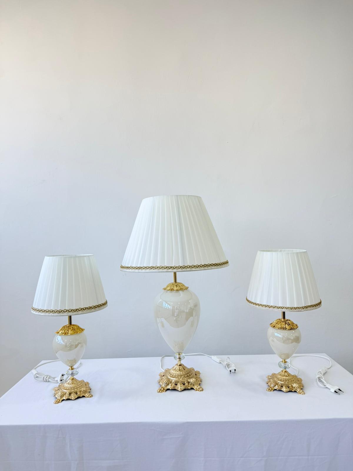 Murano Glass Table Lamp | Certified Murano Glass | Made in Italy | Decorative Lamp | Collection Mary