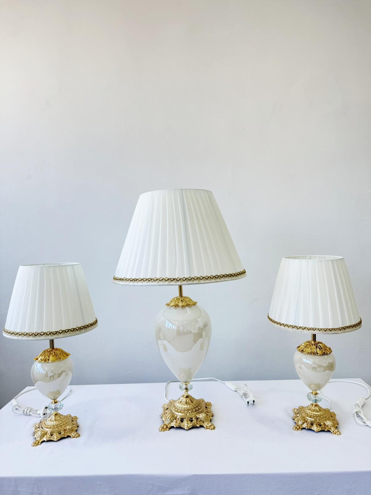 Murano Glass Table Lamp | Certified Murano Glass | Made in Italy | Decorative Lamp | Collection Mary