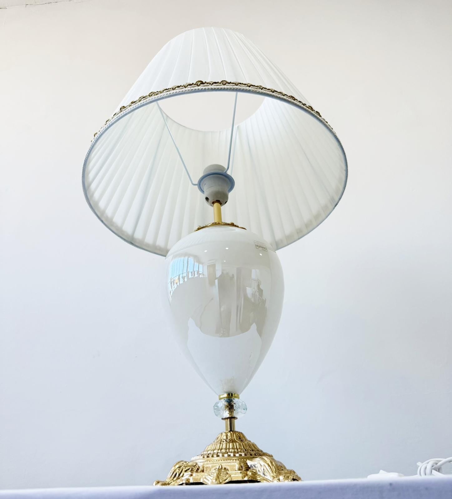 Murano Glass Table Lamp | Certified Murano Glass | Made in Italy | Decorative Lamp | Collection Mary