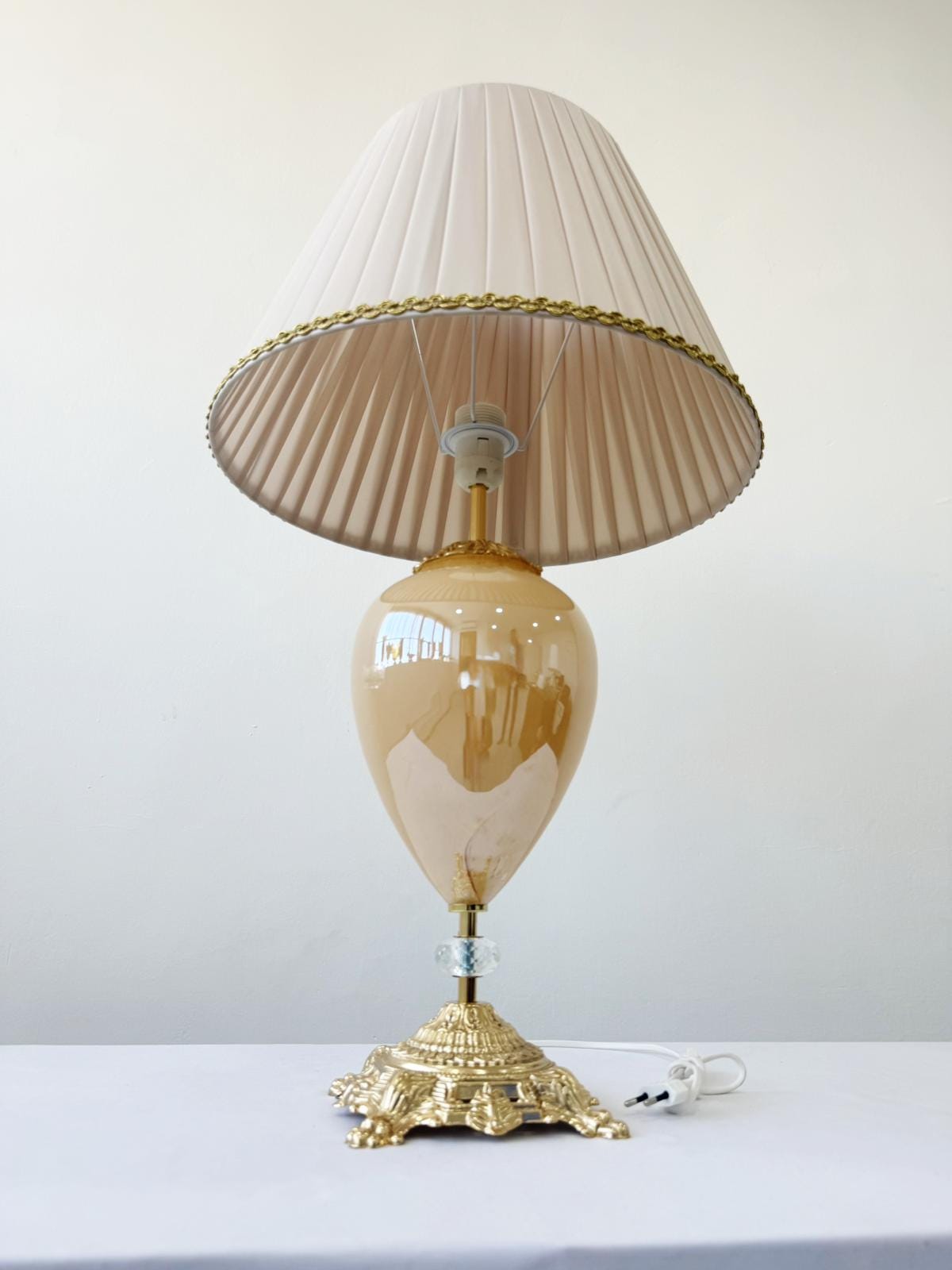 Murano Glass Table Lamp | Certified Murano Glass | Made in Italy | Decorative Lamp | Collection Mary