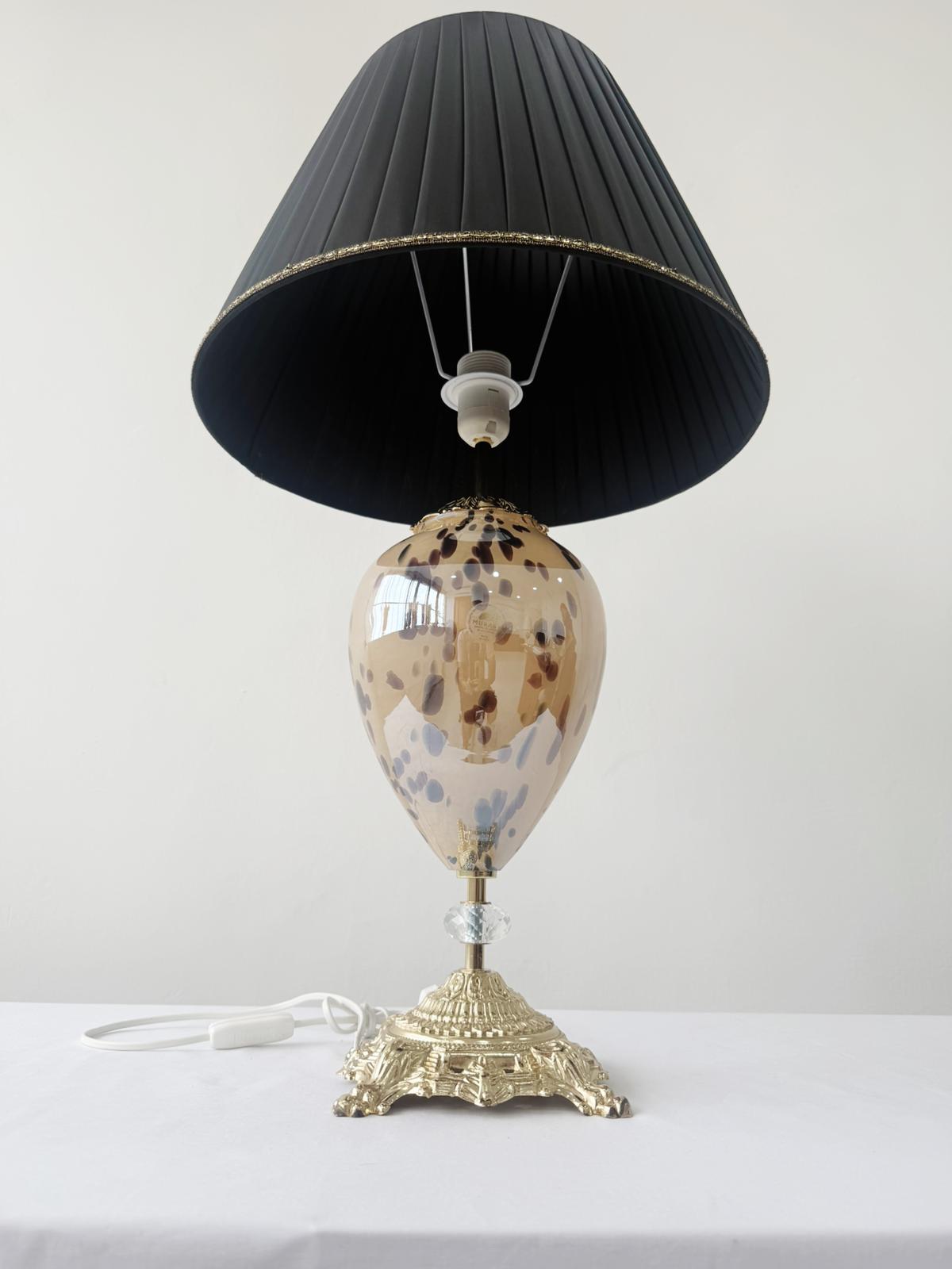 Murano Glass Table Lamp | Certified Murano Glass | Made in Italy | Decorative Lamp | Collection Mary