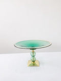 Murano Glass Centerpiece | Certified Murano Glass | Made in Italy | Table Decoration | Collection Pasta di Vetro Verde con base